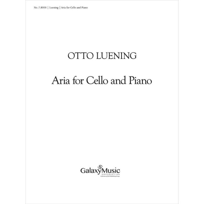 Luening, Otto - Aria for Cello and Piano