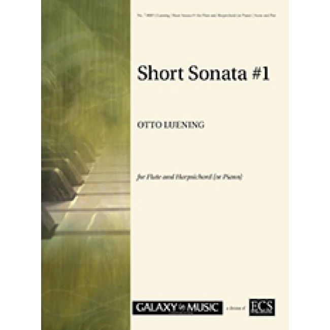 Luening, Otto - Short Sonata 1 for Flute and Harpsichord