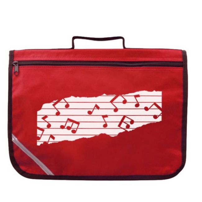 Mapac: Music Bag Excel - Music Notes (Red)