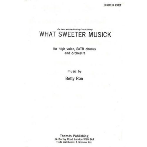 Roe, Betty - What Sweeter...