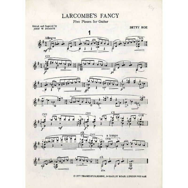 Roe, Betty - Larcombe's Fancy