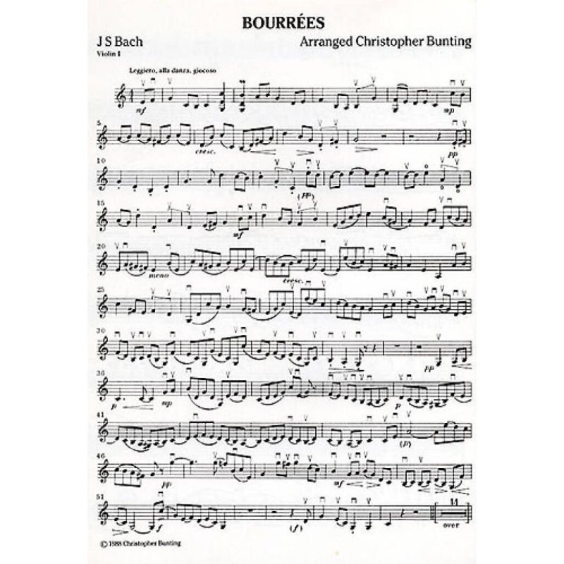 Bach, Johann Sebastian - Bourrees