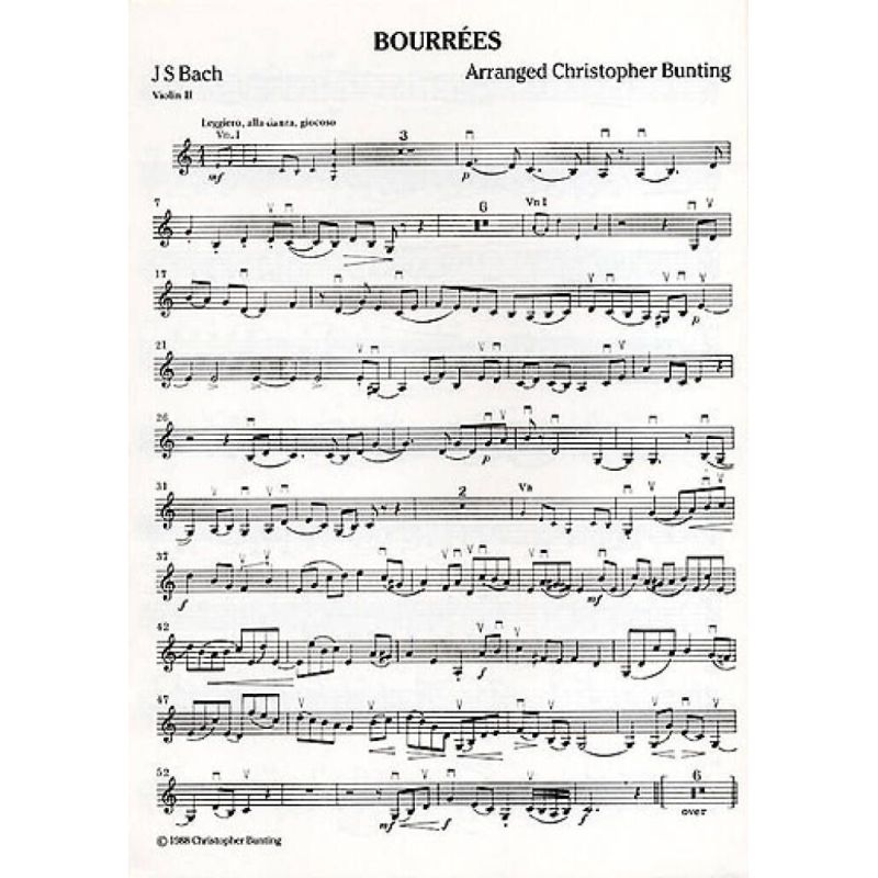 Bach, Johann Sebastian - Bourrees