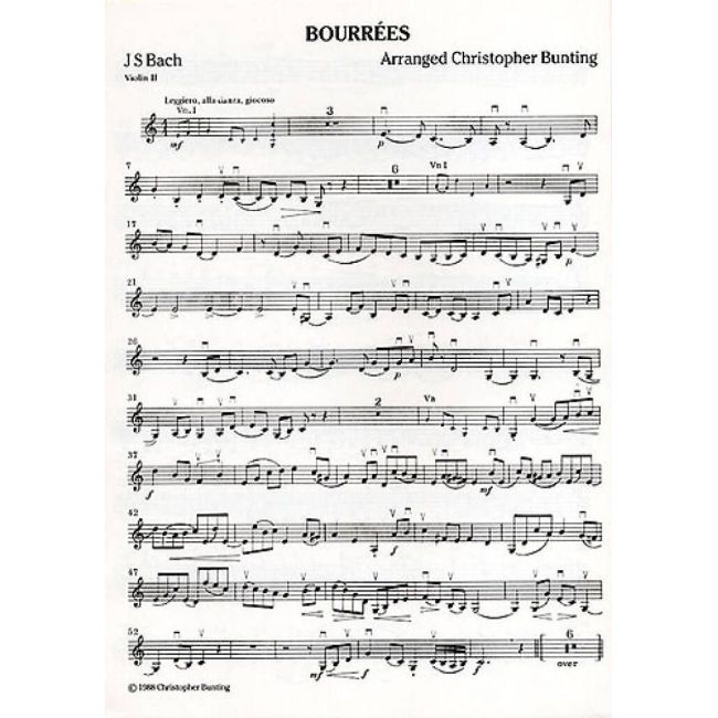 Bach, Johann Sebastian - Bourrees