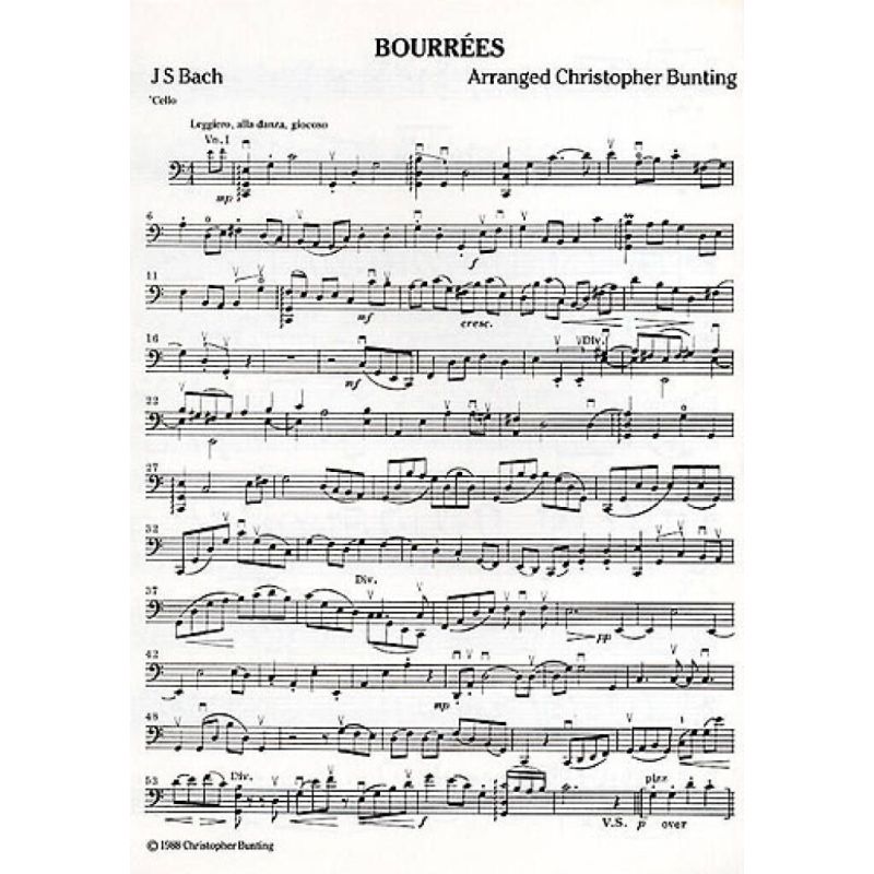 Bach, Johann Sebastian - Bourrees