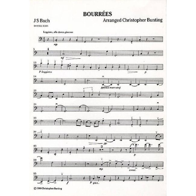 Bach, Johann Sebastian - Bourrees