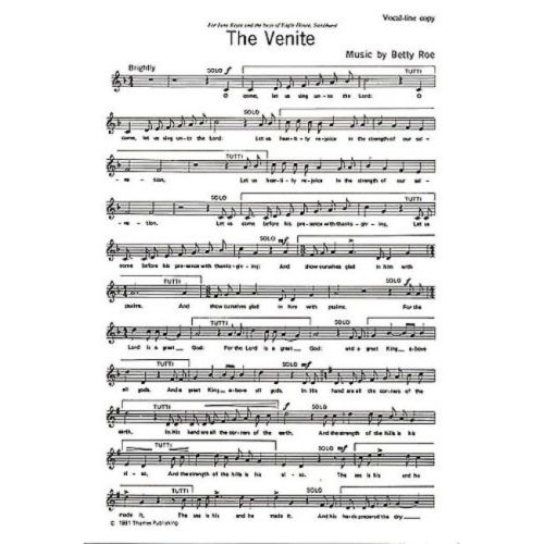 Roe, Betty - The Venite