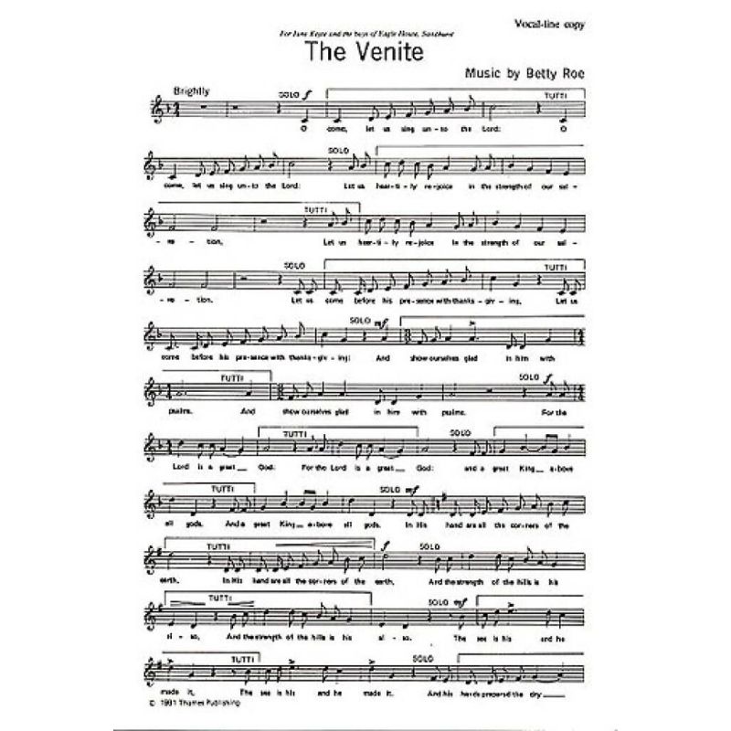 Roe, Betty - The Venite