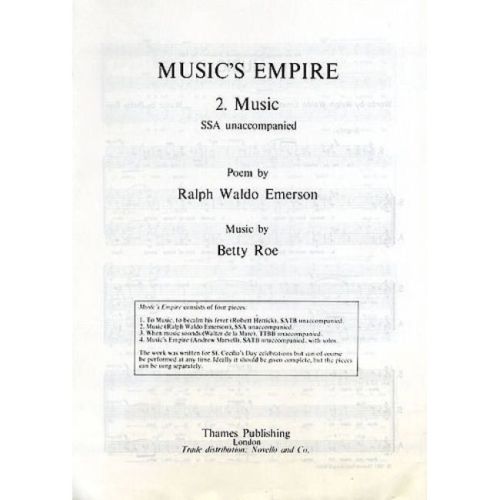 Roe, Betty - Music's Empire