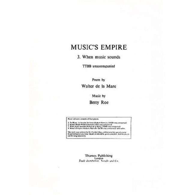 Roe, Betty - When Music Sounds