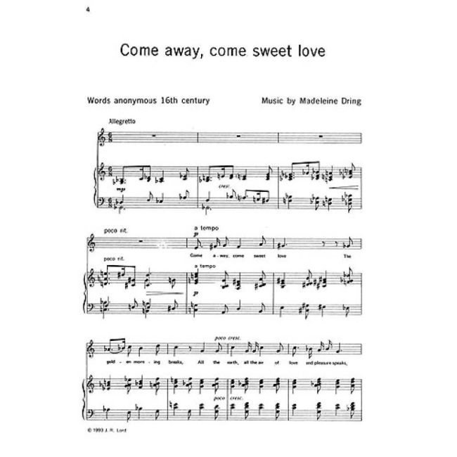 Dring, Madeleine - Seven Songs For Medium Voice