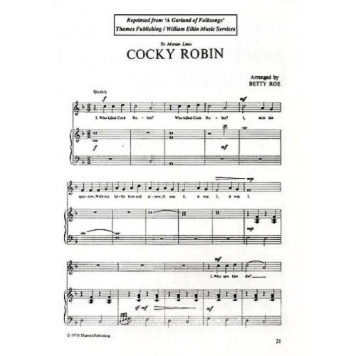 Roe, Betty - Cocky Robin