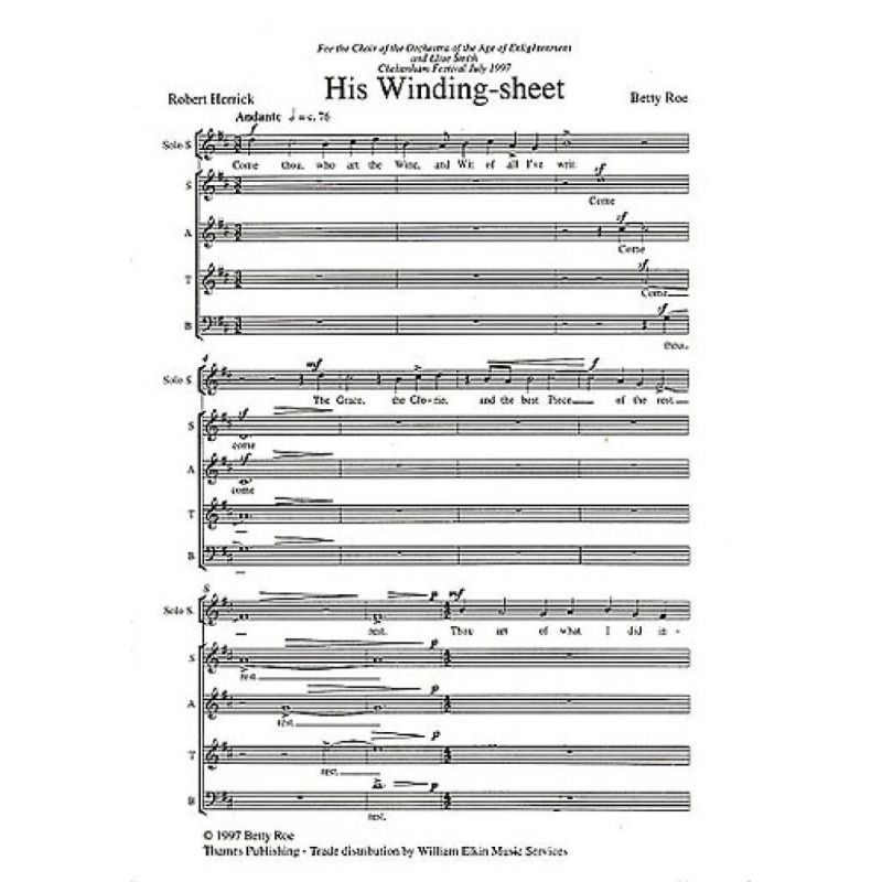 Roe, Betty - His Winding-Sheet