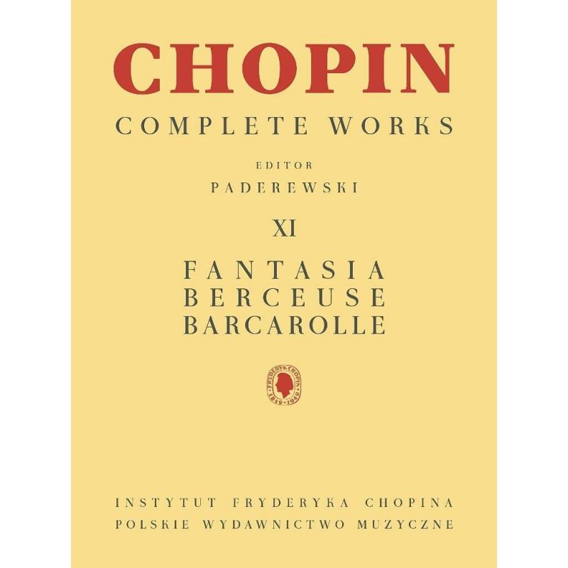 Chopin CW XI: Fantasia, Berceuse, Barcarolle