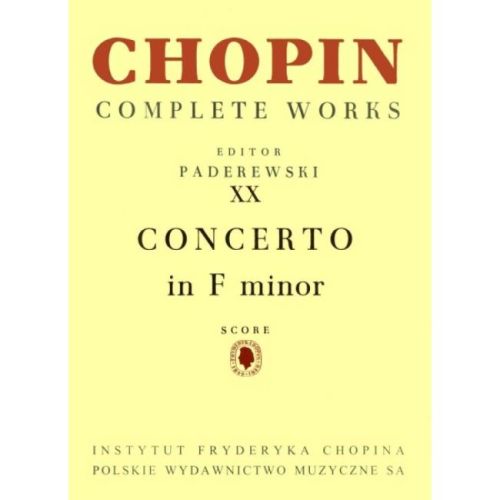 Chopin CW XX: Concerto in F...