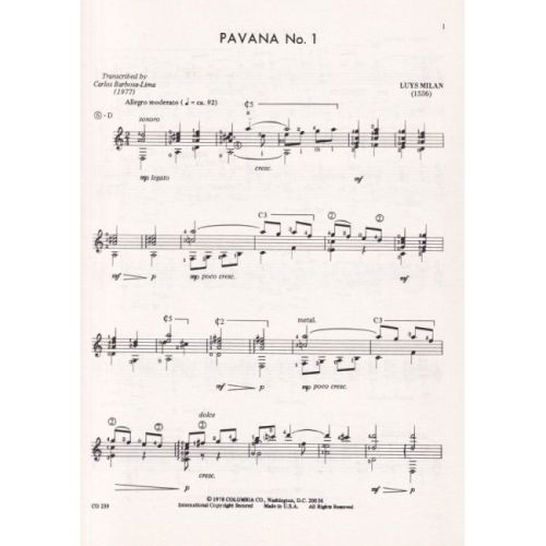Milan, Luis - Six Pavanas