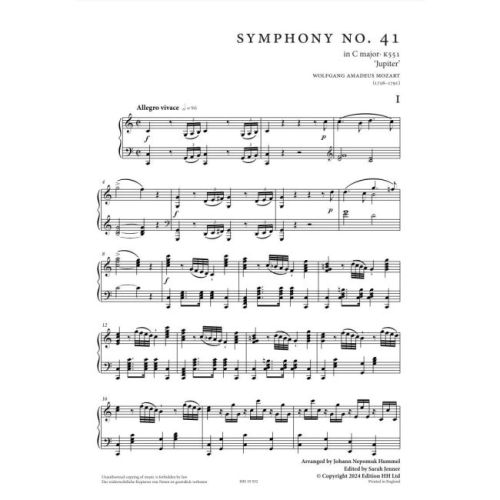 Mozart, Wolfgang Amadeus - Symphony No. 41 KV 551