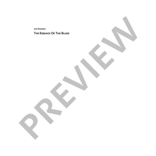 Snidero, Jim - The Essence Of The Blues Trombone
