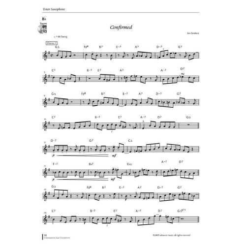 Snidero, Jim - Intermediate Jazz Conception Tenor Saxophone