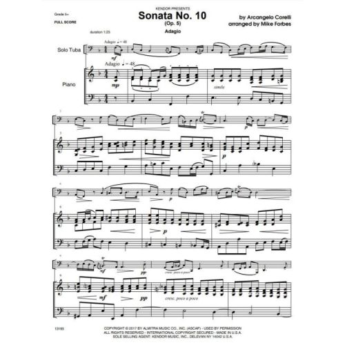 Corelli, Arcangelo - Sonata No. 10 op. 5