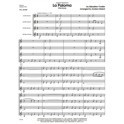 Yradier, Sebastián de - La Paloma