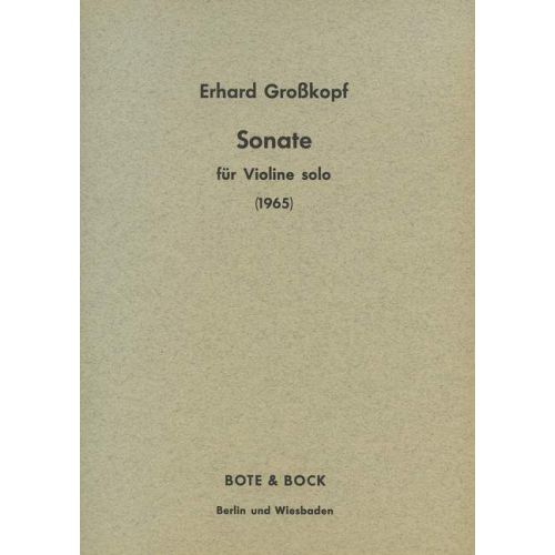Grosskopf, Erhard - Sonata...