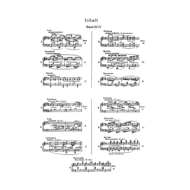 Reger, Max - Aus meinem Tagebuch op. 82 Vol. 2