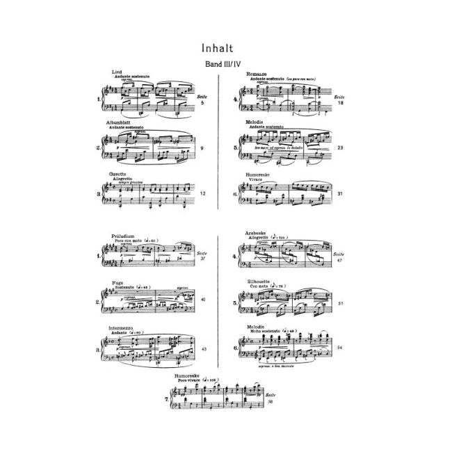 Reger, Max - Aus meinem Tagebuch op. 82 Vol. 2
