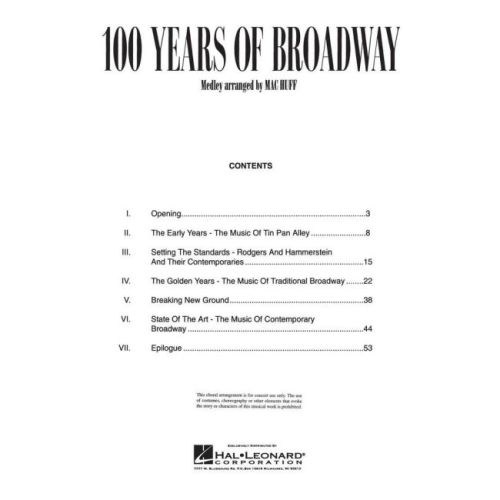 100 Years of Broadway (Medley)