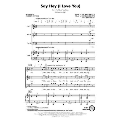 Young & Franti - Say Hey (I...