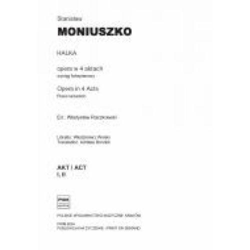 Moniuszko, Stanislaw - Halka