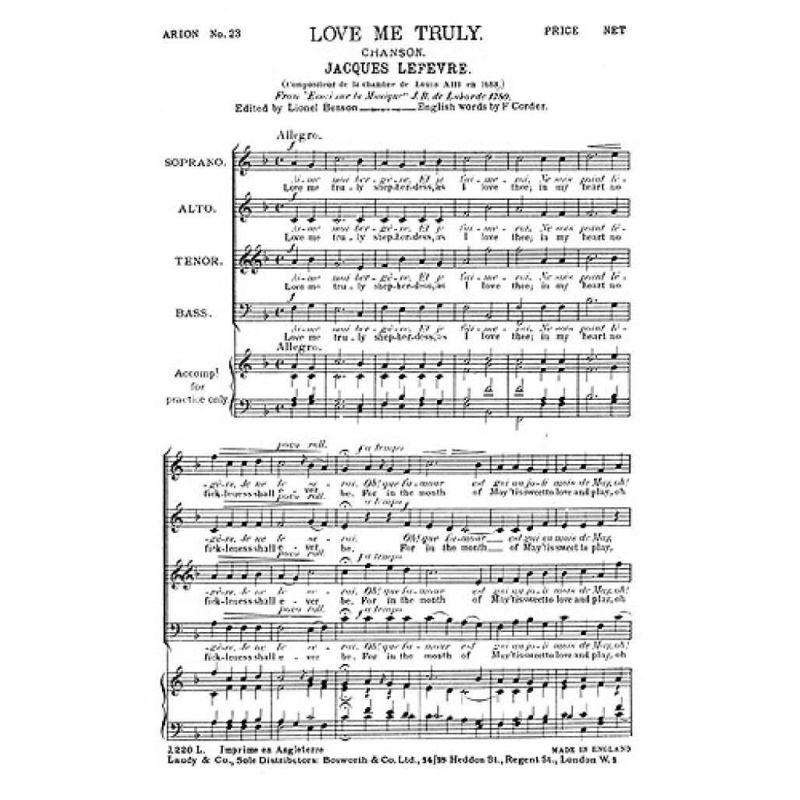Fevre, Jacques Le - Love Me Truly