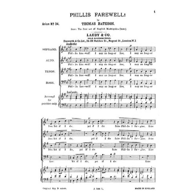 Bateson, Thomas - Phyllis Farewell