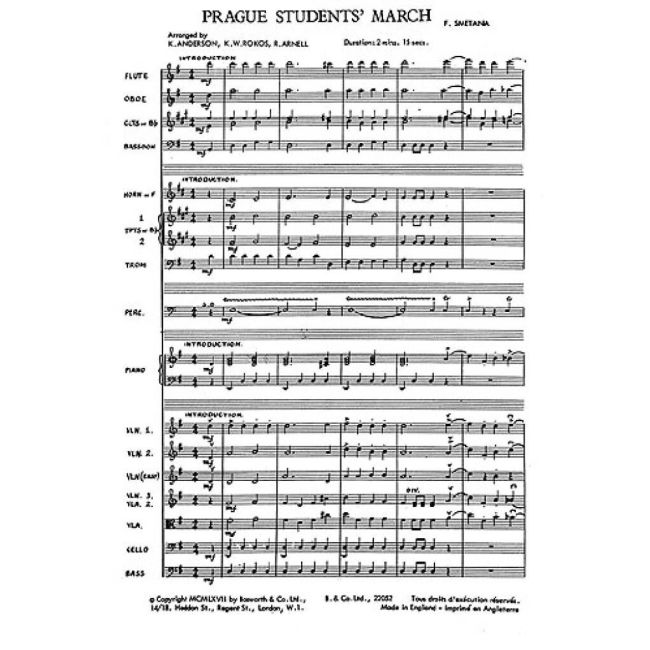 Smetana, Bedrich - Prague Students' March Rokos
