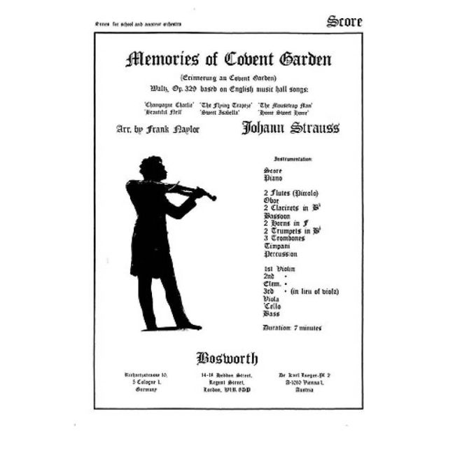 Strauss, Johann - Memories Of Covent Garden Naylor