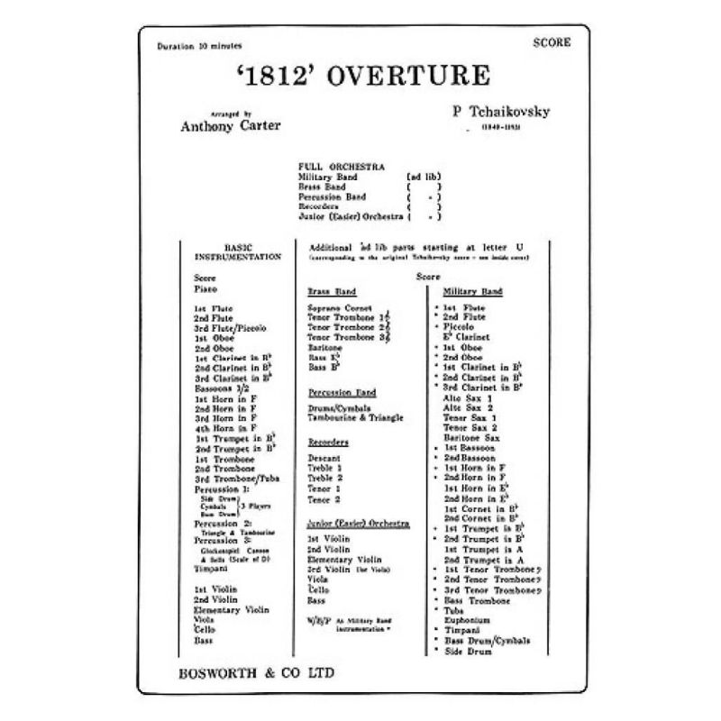 Tchaikovsky, Pyotr Ilyich - 1812 Overture