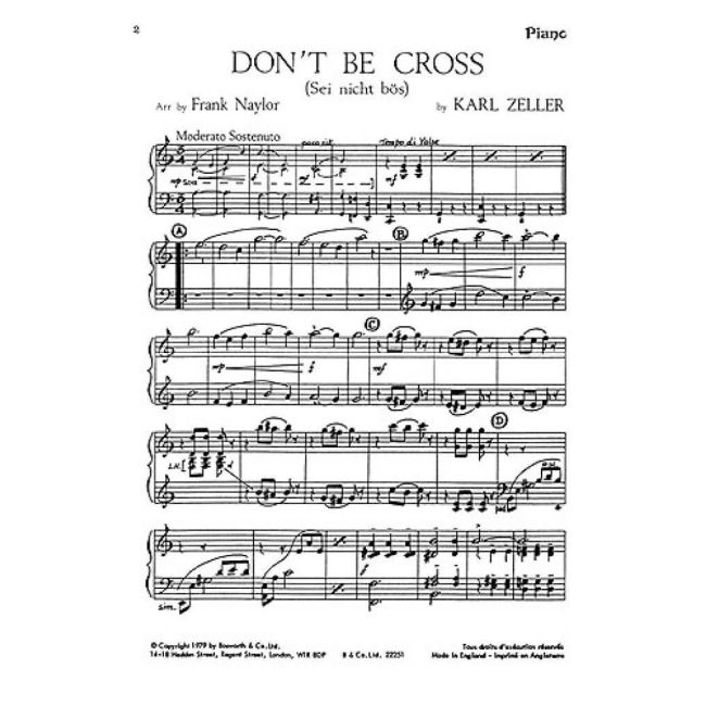 Don't Be Cross Arranged Frank Naylor