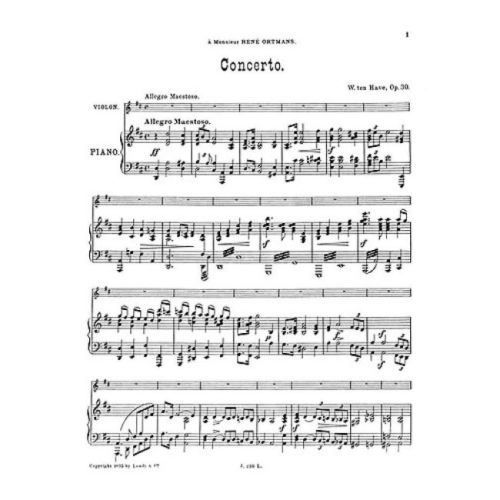 Have, Willem Ten - Violin...
