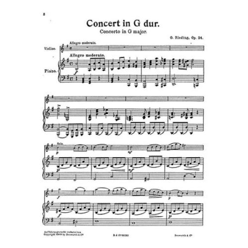 Concerto In G Op.34