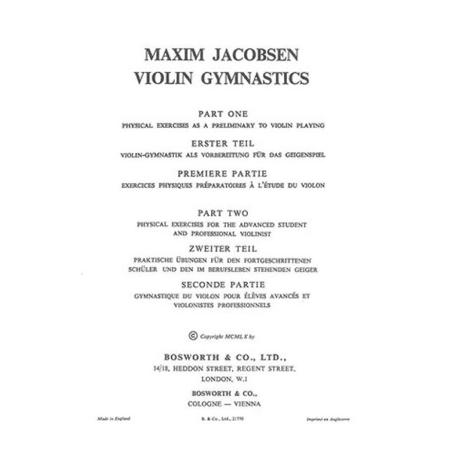 Jacobsen, M. - Violin Gymnastics - Physical Exercises