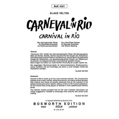 Velten, K Carnival In Rio...