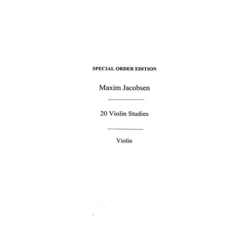 Jacobsen, M Twenty Studies...