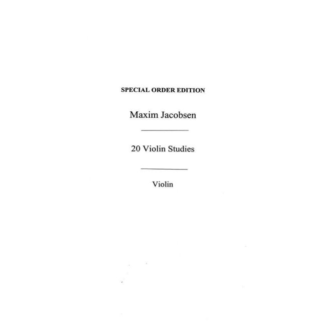 Jacobsen, M Twenty Studies Op.6