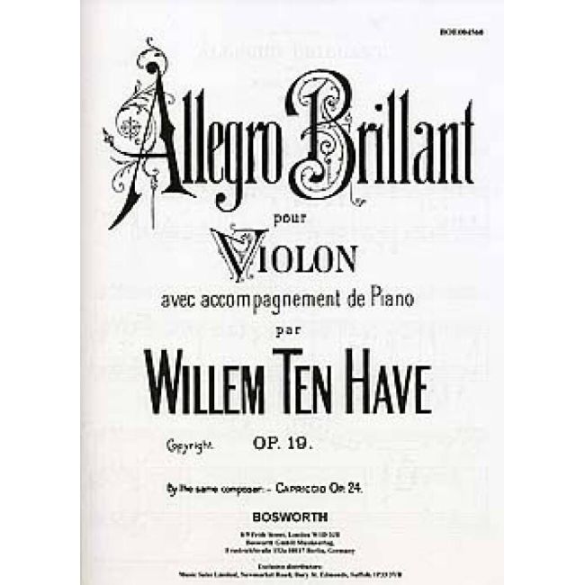 Ten-Have - Allegro Brillante Op.19