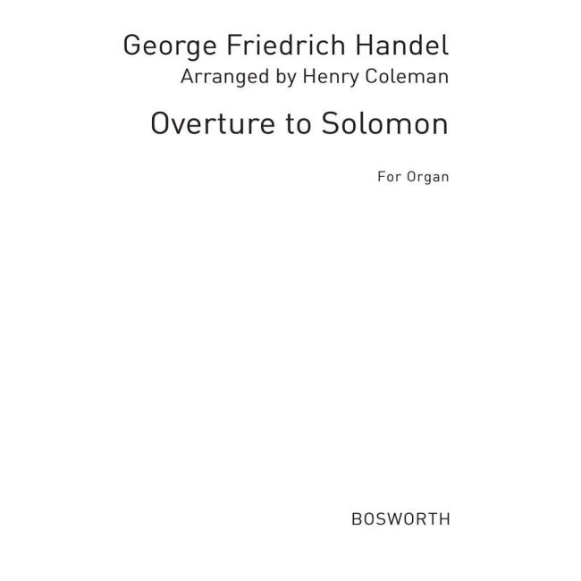 Händel, Georg Friedrich - Overture Soloman