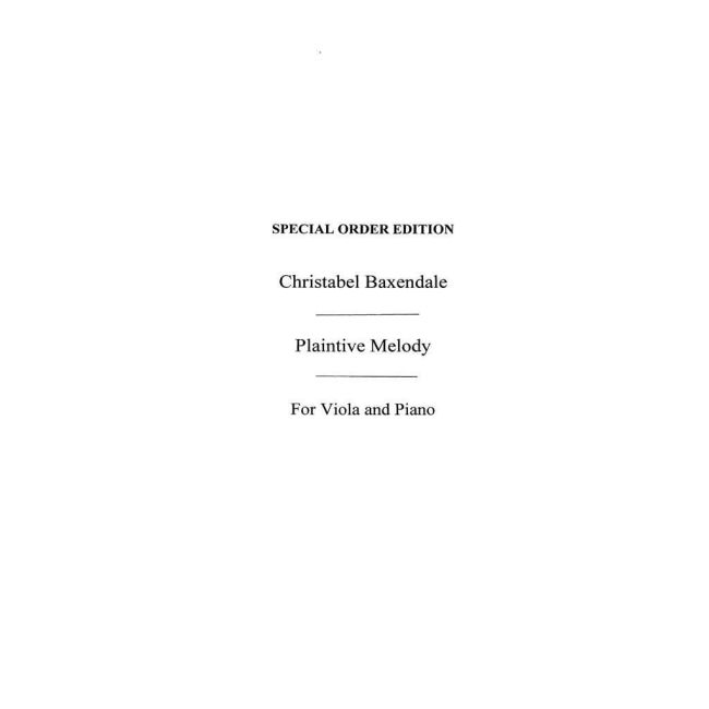 Christabel Baxendale: Plaintive Melody