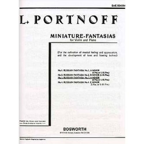 Portnoff, Leo - Russian Fantasy No. 3 in A minor
