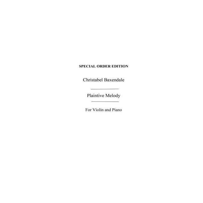 Baxendale, C Plaintive Melody