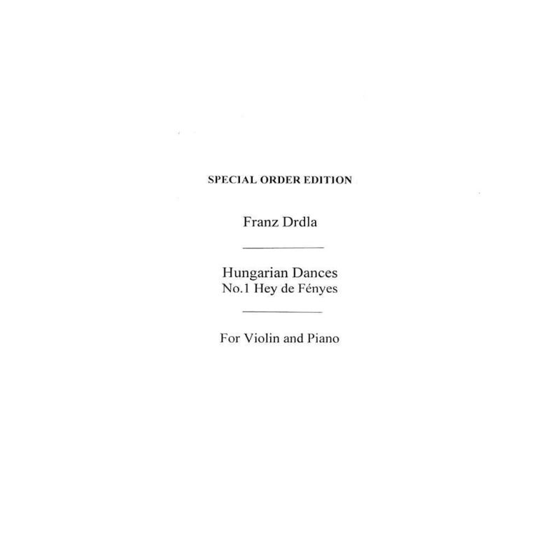 Hungarian Dances Op.30 No.1 'Hej Des Fenjes'