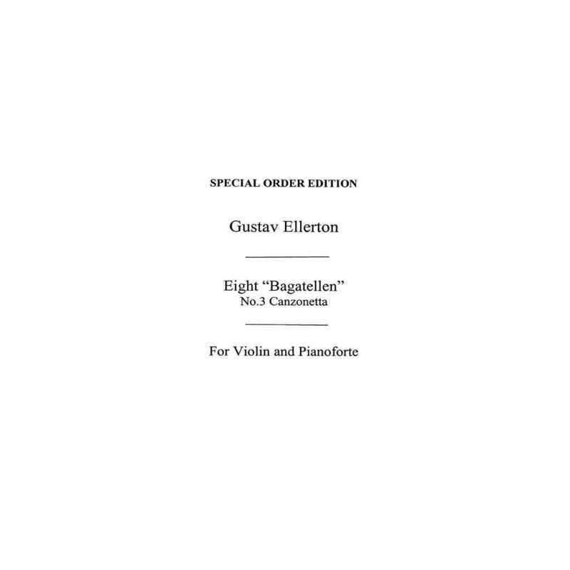 Canzonetta For Violin And Piano Op.18 No.3